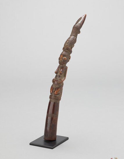 Handcrafted Iroke Ifa – Traditional Yoruba Ifa Divination Tapper (Wood/Carved Ritual Staff)