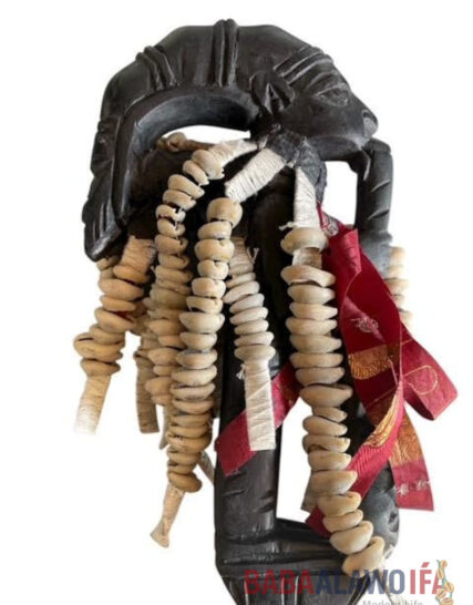 Eshu Alaje Staff – Elegua Eleggua Sacred Staff for Ifá, Santería, Palo & Orisa Spiritual Practice