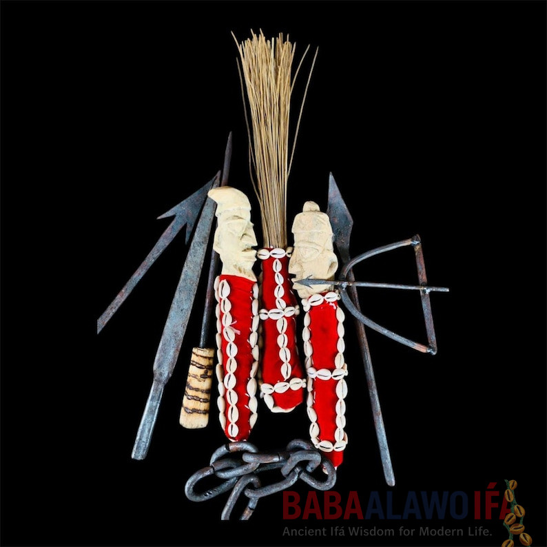 Orisa Obaluaye (Babalu Aye) Complete Set – Oluaye Sacred Healing Altar Set for Ifá & Yoruba Tradition