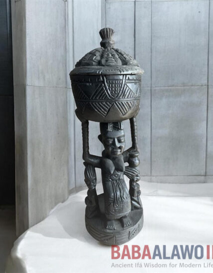 Large Size Ajere Ifá – Traditional House of Ifá Sacred Container for Divination & Altar Use